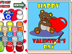 Valentine's Day Coloring Pages - Girls - DOLLMANIA.COM