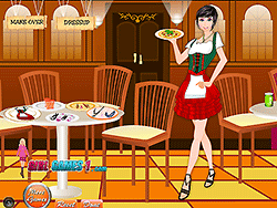 Waitress Girl Dressup