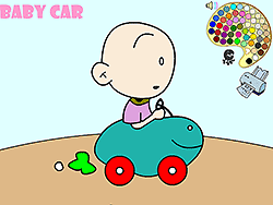 Baby Car Coloring
