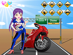 Girl Rider Dressup