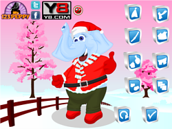 Christmas Elephant Dress Up