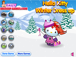 Hello Kitty Winter Dressup