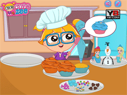 Cutezee Cooking Academy: Elsa Cupcakes