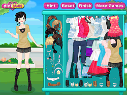 Lace Girl Dressup