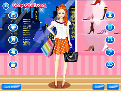 Fashion Shopping Girl Flash