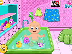 Adorable Little Baby Bath