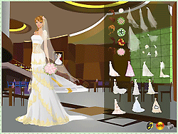 Gentle Bride in Wedding Day Dressup