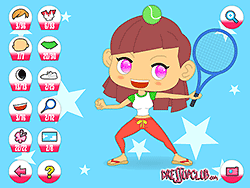 Tennis Girl Dressup Flash