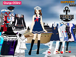 Tandy Sailor Girl Dressup Game